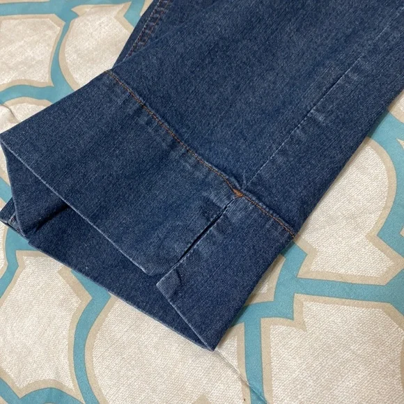 Eileen Fisher Wide Leg Cropped Denim Jeans Size - Picture 7 of 15